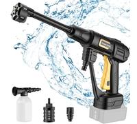 Nananuu Nettoyeur haute pression sans fil compatible avec Makita 18 V/21 V (sans batteries), sans fil à haut débit, portable, batterie Jet Wash/Hawk, buse multi-pulvérisation 6 en 1 avec tuyau de 5 m