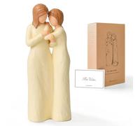 NANAOUS Cadeaux d'Amitié pour Femme, Figurines de Sœur, Cadeaux d'anniversaire de la Part d'une Sœur, Meilleure Amie, Cadeau d'anniversaire pour Maman de la Part de sa Fille, Statue Unique en Résine