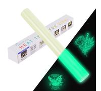 NANAPLUMS Film de transfert pour traceur textile, film thermocollant, phosphorescent, 30,5 x 100 cm, film de transfert traceur, film flexible pour textiles HTV, vinyle, rouleau pour vêtements et