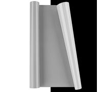 NANAPLUMS Film réfléchissant pour traceur textile - Film flexible réfléchissant, vinyle de transfert de chaleur, pour bricolage, t-shirt, sacs, vêtements, coussins (gris clair)