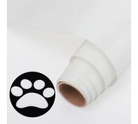 NANAPLUMS Rouleau de vinyle 3D Puff HTV pour t-shirts, 30,5 x 100 cm, facile à couper, décaper et transférer, blanc