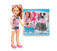 Nancy a Trendy Look Day NACA0000 Ensemble de vêtements Modernes pour poupée avec Serre-tête et Sac à Main pour Enfants à partir de 3 Ans