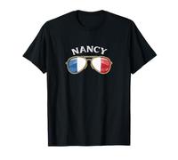 Nancy France Vintage Flag Sunglasses T-Shirt