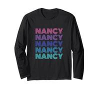 Nancy Funny Vintage Distressed Prenom Pride Manche Longue