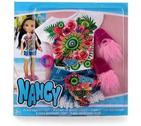 Nancy- Luxe Tropic, Ensemble de vêtements d'été pour 14 Pouces poupée, recommandé pour Les Enfants à partir de 3 Ans (Famosa 700016431)