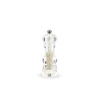 PEUGEOT - Moulin à Sel Humide Nancy 22 cm - Mécanisme Zirlion Spécial Sel Humide en Zircone avec Hélice de Brassage - Innovation Sel Glace - Corps Transparent en Acryl