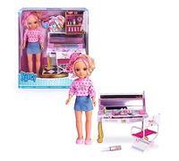 Nancy Nails Style NAC54000 Poupée avec accessoires pour jeu de manucure avec accessoires et lumière LED, pour garçons et filles à partir de 3 ans