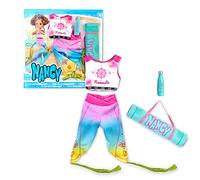 Nancy - Un Jour de Yoga, Ensemble de vêtements pour poupée Fashion avec Accessoires et vêtements, Top, Leggings, et Accessoires de Sport Tapis et Bouteille, pour garçons et Filles à partir de 3 Ans,