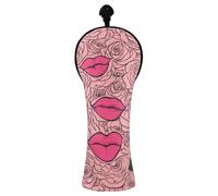 Nander Kiss Me Couvre-club de golf sans couture pour conducteur/bois de parcours/hybride, 1 lot de couvre-club de golf en cuir synthétique avec étiquette numérotée