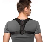Nanet Correcteur de Posture réglable avec Sangle Droite pour Homme et Femme Soulagement de la Douleur du Dos, des épaules et du Cou Taille M 71,1 à 101,6 cm 70 à 102 cm Unisexe.
