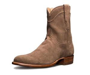 NANFAN Hommes Bottes Motard Équitation Chevalier à Bout Rond - Chaussures Équestres Vintage Western Cowboy Style avec Fermeture Éclair Latérale pour Randonnée en Plein Air, Khaki-45