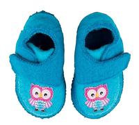 Nanga Garçon Fille Little Owls Chausson, Turquoise, 20 EU