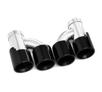 NANGAEBPPW 1 Paire Silencieux En Acier Inoxydable D'embouts D'échappement Pour 535i 535d F10 F11 Upgrade M5(Noir B)
