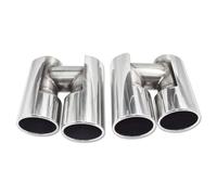 NANGAEBPPW 1 Paire Silencieux En Acier Inoxydable D'embouts D'échappement Pour 535i 535d F10 F11 Upgrade M5(Argent B)