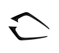 NANGAEBPPW 2 Pièces pour pour Fiesta St MK7 2012-2017 Lames Latérales De Pare Chocs Avant Aileron Et Spoiler(Noir Brillant)