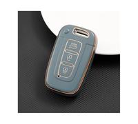 NANGAEBPPW 3 4 Boutons pour Hyundai IX35 pour Elantra pour Sonata 8 9 Coque pour Clé Porte-clés Accessoire(Gris,3 Boutons)