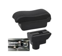 NANGAEBPPW Accoudoir Central En Cuir Incurvé Pour Opel Pour Corsa D Boîte De Bras De Voiture(A3 Black white NO USB)