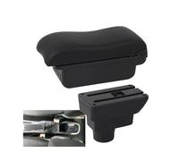 NANGAEBPPW Accoudoir Central En Cuir Incurvé Pour Opel Pour Corsa D Boîte De Bras De Voiture(B2 ligne noire 3USB)