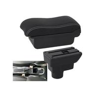 NANGAEBPPW Accoudoir Central En Cuir Incurvé Pour Opel Pour Corsa D Boîte De Bras De Voiture(B3 Noir blanc 3USB)