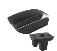 NANGAEBPPW Accoudoir Central Pour Morris Pour Garages MG3 Boîte De Rangement Pour Accoudoir De Voiture Pour MG MG3 Conduite À Droite(Ligne noire Pas d'USB)