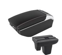 NANGAEBPPW Accoudoir Central Pour Morris Pour Garages MG3 Boîte De Rangement Pour Accoudoir De Voiture Pour MG MG3 Conduite À Droite(Noir rouge Pas d'USB)