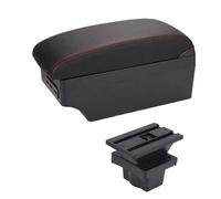 NANGAEBPPW Accoudoir Central Pour S&koda Pour Yeti Pour Octavia A5 Boîte De Rangement Avec Porte-gobelet Et Interface USB(C1 ligne rouge 7USB)