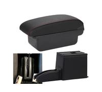 NANGAEBPPW Accoudoir Pour N&issan Pour DATSUN MIDO NODO Accoudoir De Voiture Boîte De Rangement Accessoires Détails Intérieurs Accoudoir Central(C1 Noir rouge PAS d'USB)
