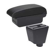NANGAEBPPW Accoudoir Pour R&enault Pour Clio 4 Pour Captur Pour Clio 3 III IV Boîte De Rangement Pour Accessoires(B3 Noir blanc 3USB)