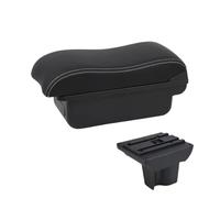 NANGAEBPPW Accoudoirs Auto Pour Perodua Pour Aruz Console Centrale Intérieure Boîte De Rangement Appui-bras Accessoires Auto(C3 Noir blanc SANS USB)