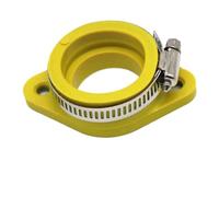 NANGAEBPPW Adaptateur De Carburateur De Moto Tout-terrain Pour KEIHIN Pour MIKUNI Pour KOSO PE Pour PWK 21-34mm Avec Tuyau D'admission En Caoutchouc(Jaune,21-30mm)
