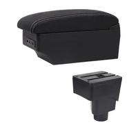 NANGAEBPPW Boîte À Accoudoir Auto Pour F&ord Pour Ecosport 2013 2014 2015 2016 2017 Console Centrale Boîte De Rangement Double Couche USB(Ligne blanche E1)