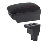 NANGAEBPPW Boîte À Accoudoir Auto Pour Hyundai I10 2006 2016 2015 2014 2013 2012 2011 2010-2017 Console Centrale Rangement(Ligne rouge E1)