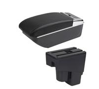 NANGAEBPPW Boîte Accoudoir Pour Jazz Pour Fit Pour Jazz 1 2003 2004 2005 2006 2007 Accoudoir Auto Boîte De Rangement Accessoire Auto(Ligne noire B2 SANS USB)