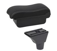 NANGAEBPPW Boîte D'accoudoir Auto Pour Citroen Pour Berlingo Rangement Central Style Auto Décor Avec Porte-gobelet(Ligne blanche B2)