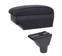 NANGAEBPPW Boîte D'accoudoir Auto Pour Citroen Pour Berlingo Rangement Central Style Auto Décor Avec Porte-gobelet(Ligne noire E1)