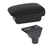 NANGAEBPPW Boîte D'accoudoir Auto Pour Citroen Pour Berlingo Rangement Central Style Auto Décor Avec Porte-gobelet(Ligne noire B1)
