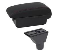 NANGAEBPPW Boîte D'accoudoir Auto Pour Citroen Pour Berlingo Rangement Central Style Auto Décor Avec Porte-gobelet(Ligne Rouge C1)