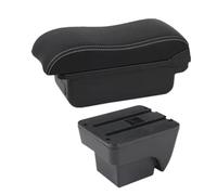 NANGAEBPPW Boîte D'accoudoir Auto Pour SEAT Pour ARONA Réf. Boîte De Rangement Double Couche USB Accessoires Auto(A3 Black white NO USB)