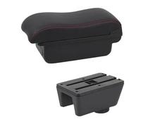 NANGAEBPPW Boîte D'accoudoir Pour Seat Pour Ibiza Pour Ibiza MK4 IV 6J 2008-2017 Design Intérieur Console De Voiture Boîte De Rangement D'Accoudoir(Ligne rouge B2)
