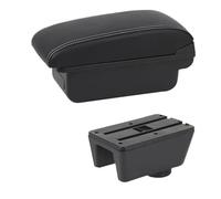 NANGAEBPPW Boîte D'accoudoir Pour Seat Pour Ibiza Pour Ibiza MK4 IV 6J 2008-2017 Design Intérieur Console De Voiture Boîte De Rangement D'Accoudoir(Ligne blanche B1)