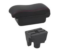 NANGAEBPPW Boîte D'accoudoir Pour Toyota Pour Aqua 2017-2022 Accoudoir Auto Cuir Accoudoir Central Console Centrale Stockage USB(Ligne rouge B2)