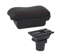 NANGAEBPPW Boîte D'Accoudoir Voiture Pour F&ord Pour Focus Mk1 Boîte D'Accoudoir Pour F&ord Pour Focus Boîte De Rangement Central(B1 Noir rouge 3USB)
