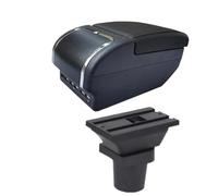 NANGAEBPPW Boîte D'Accoudoir Voiture Pour F&ord Pour Focus Mk1 Boîte D'Accoudoir Pour F&ord Pour Focus Boîte De Rangement Central(E black line 9USB)