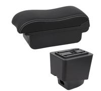 NANGAEBPPW Boîtes À Accoudoir Pour R&enault Pour Captur Kaptur 2018-2021 Kaptur Voiture Cuir Accoudoir Console Centrale Boîte De Rangement(Ligne blanche B2)