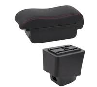 NANGAEBPPW Boîtes À Accoudoir Pour R&enault Pour Captur Kaptur 2018-2021 Kaptur Voiture Cuir Accoudoir Console Centrale Boîte De Rangement(Ligne rouge B2)