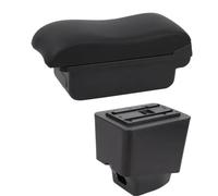 NANGAEBPPW Boîtes À Accoudoir Pour R&enault Pour Captur Kaptur 2018-2021 Kaptur Voiture Cuir Accoudoir Console Centrale Boîte De Rangement(Ligne noire B2)