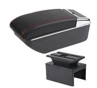 NANGAEBPPW Boîtier D'accoudoir Boîte De Rangement Centrale Retrofit Intérieur Accessoires Auto Pour Dacia Pour Jogger(Ligne rouge B1 PAS d'USB)