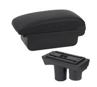 NANGAEBPPW Boîtier D'Accoudoir Pour Citroen C2 C3 Boîtier D'Accoudoir Voiture Boîte De Rangement Centrale Pièce De Rétrofit Intérieur(Ligne noire A2 Pas d'USB)