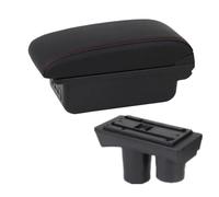 NANGAEBPPW Boîtier D'Accoudoir Pour Citroen C2 C3 Boîtier D'Accoudoir Voiture Boîte De Rangement Centrale Pièce De Rétrofit Intérieur(B1 Noir rouge 3USB)