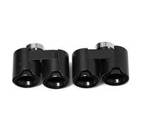 NANGAEBPPW Embout D'échappement En Fibre De Carbone Pour G22 G23 G26 420i 430i 425i Quad Remplacement De Tuyau Accessoires Automobiles(Carbon Fiber Texture f)